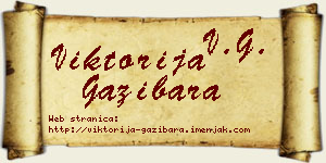 Viktorija Gazibara vizit kartica